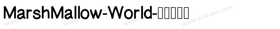 MarshMallow-World字体转换