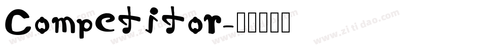 Competitor字体转换