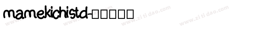 mamekichistd字体转换