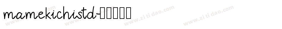 mamekichistd字体转换