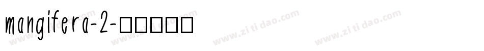 mangifera-2字体转换