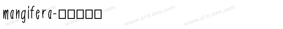 mangifera字体转换
