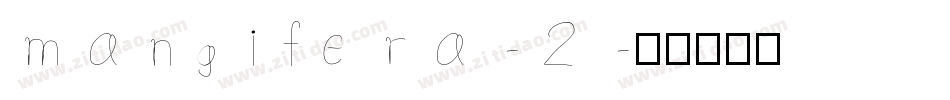 mangifera-2字体转换