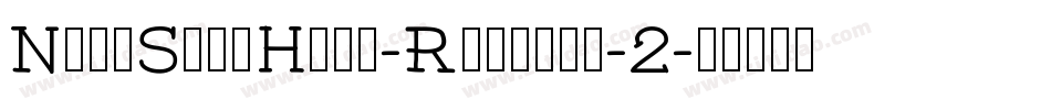 NotoSansHans-Regular-2字体转换