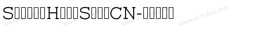 SourceHansSansCN字体转换