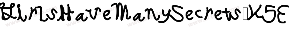 GirlsHaveManySecrets-K5Eo字体转换