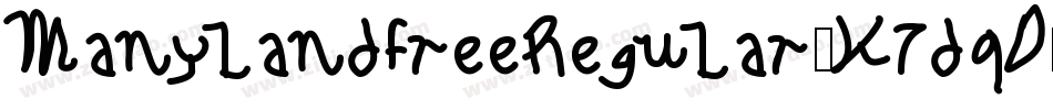 ManylandfreeRegular-K7dqD字体转换