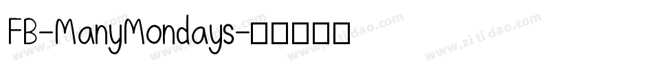 FB-ManyMondays字体转换