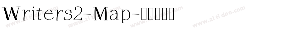 Writers2-Map字体转换