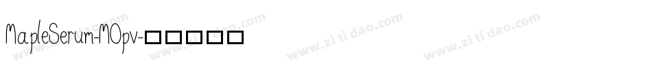 MapleSerum-MOpv字体转换