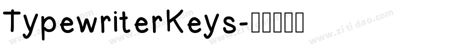 TypewriterKeys字体转换