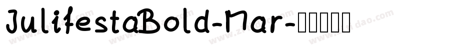 JulifestaBold-Mar字体转换