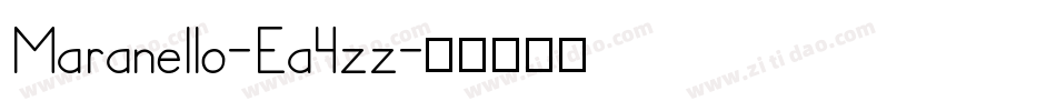 Maranello-Ea4zz字体转换
