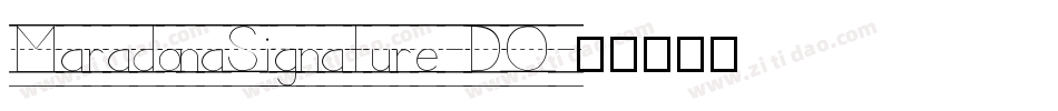 MaradonaSignature-DO字体转换