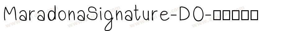 MaradonaSignature-DO字体转换