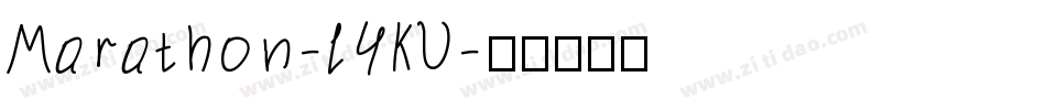 Marathon-l4KV字体转换