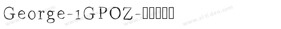 George-1GPOZ字体转换