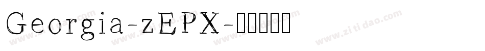 Georgia-zEPX字体转换