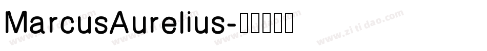 MarcusAurelius字体转换