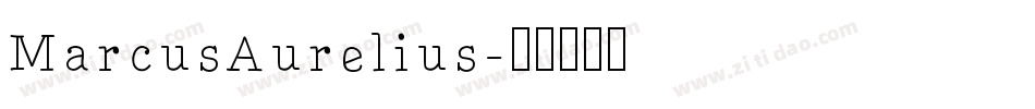 MarcusAurelius字体转换