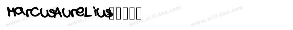 MarcusAurelius字体转换