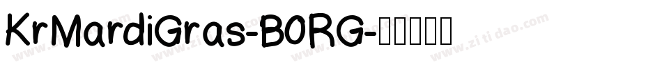 KrMardiGras-B0RG字体转换