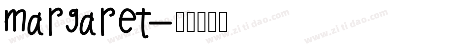 margaret字体转换