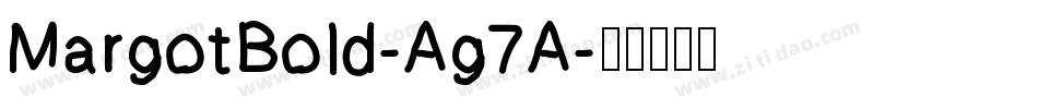 MargotBold-Ag7A字体转换