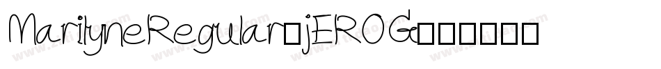 MarilyneRegular-jEROG字体转换