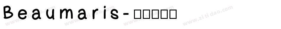 Beaumaris字体转换