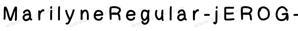 MarilyneRegular-jEROG字体转换