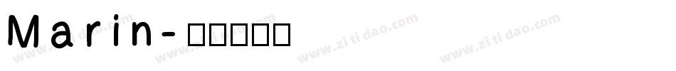 Marin字体转换