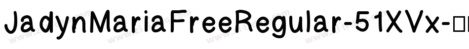 JadynMariaFreeRegular-51XVx字体转换