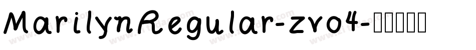 MarilynRegular-zvo4字体转换