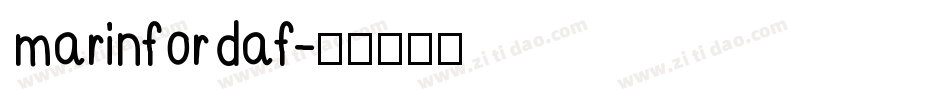 marinfordaf字体转换