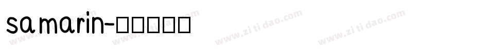 samarin字体转换