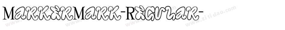 MarkerMark-Regular字体转换