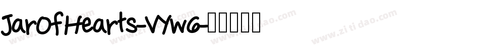 JarOfHearts-VYw6字体转换