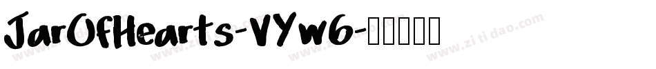 JarOfHearts-VYw6字体转换
