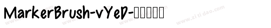 MarkerBrush-vYeD字体转换