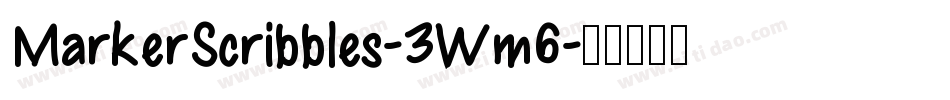 MarkerScribbles-3Wm6字体转换