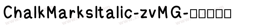 ChalkMarksItalic-zvMG字体转换