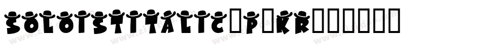 SoloistItalic-p1Kr字体转换
