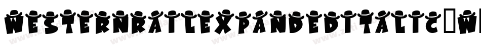 WesternRailExpandedItalic-w1Bo8字体转换