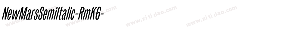 NewMarsSemiItalic-RmK6字体转换