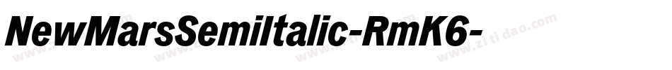 NewMarsSemiItalic-RmK6字体转换