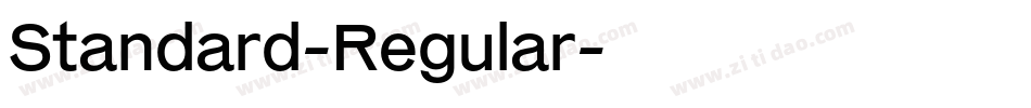 Standard-Regular字体转换