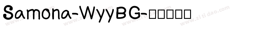 Samona-WyyBG字体转换
