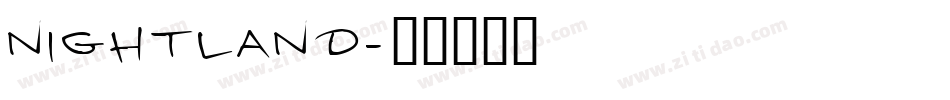 Nightland字体转换