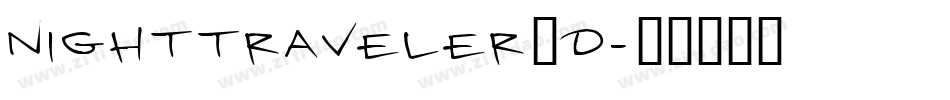 nighttraveler3d字体转换
